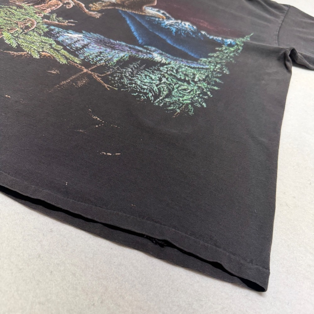 VTG 1993 Stand Out Designs Hidden Eagle Tee XL Black American Eagle Nature - Picture 6 of 16